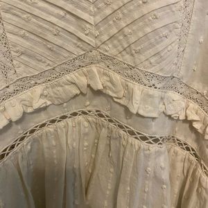 Cream, Peplum, Boho blouse, girls, never worn.